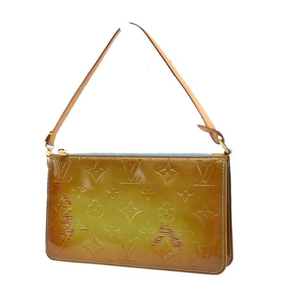 LOUIS VUITTON LV Lexington Shoulder Bag Monogram Vernis Yellow M91011 30EE810 - Picture 1 of 15